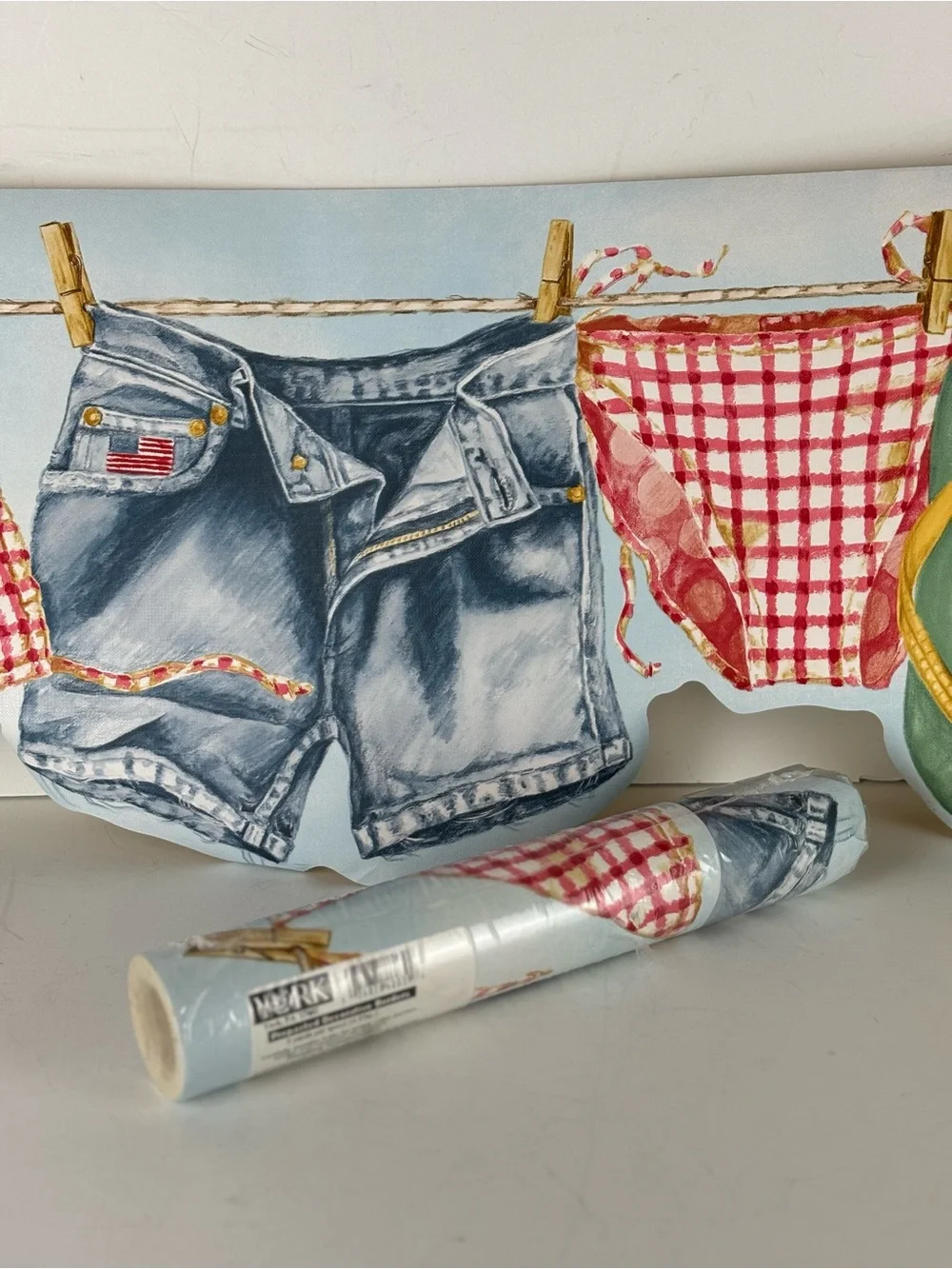 Vintage YORK Wallboarder-Clothline/Beach/Americana(2) Rolls